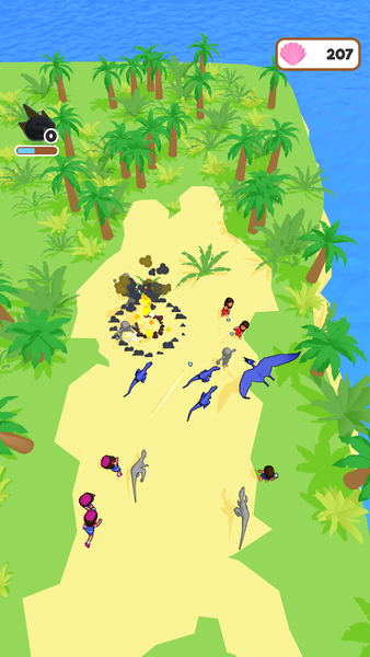 Jurassic History Raid - Gameplay image of android game