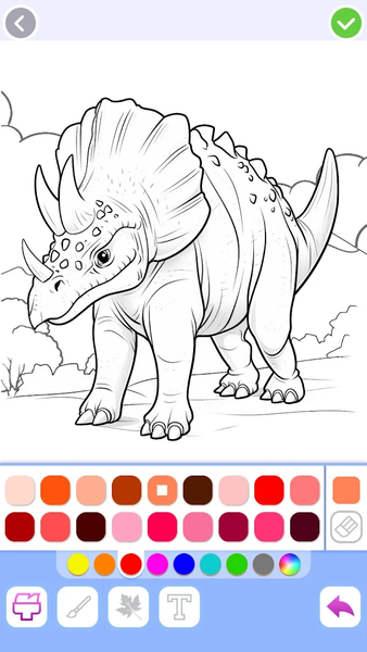 Dino Coloring: Dinosaur games - Gameplay image of android game
