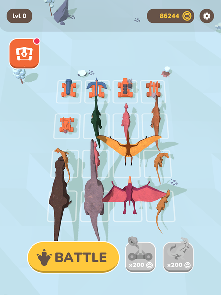 Dinosaur Merge Battle - Gameplay image of android game