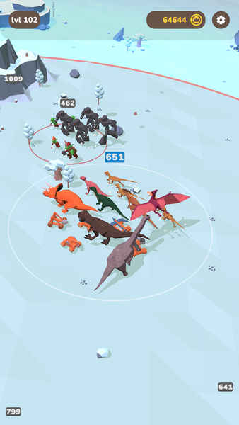Dinosaur Merge Battle - Gameplay image of android game