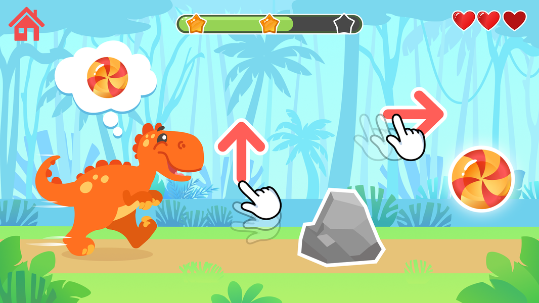 Kids dinosaur games for baby - Gameplay image of android game