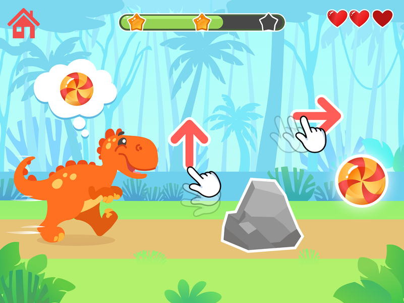 Kids dinosaur games for baby - Gameplay image of android game
