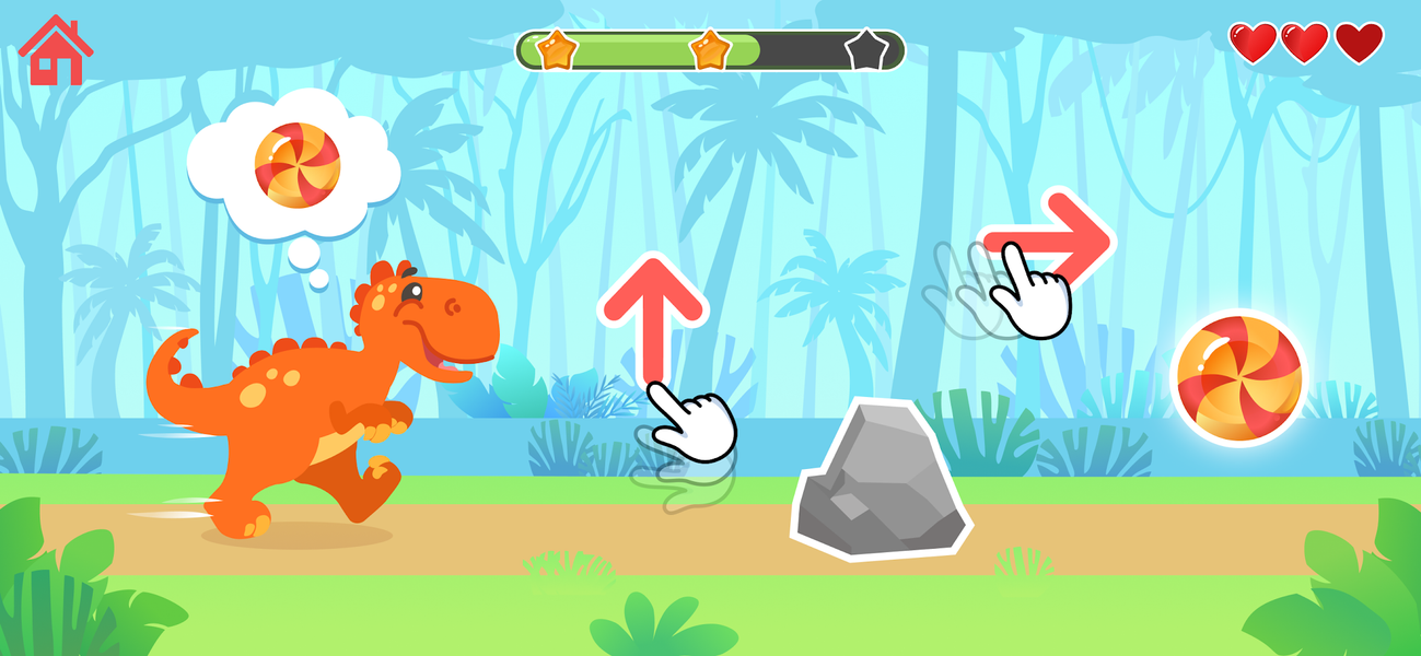 Kids dinosaur games for baby - عکس بازی موبایلی اندروید
