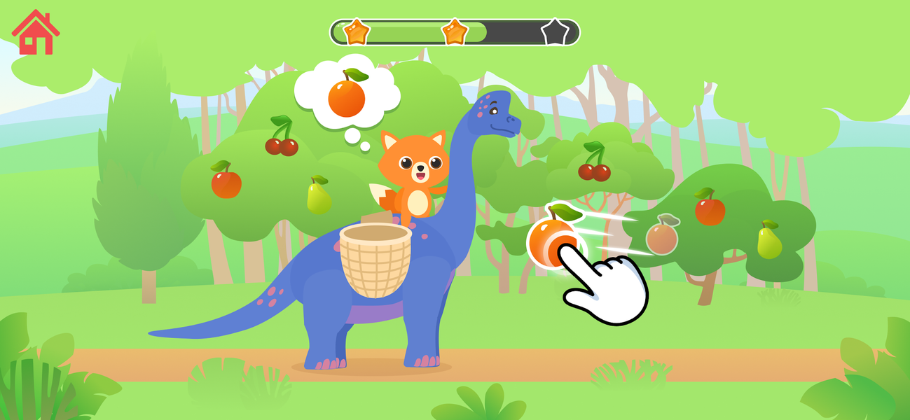 Kids dinosaur games for baby - Gameplay image of android game