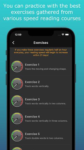 Speed Reading Exercises - Image screenshot of android app