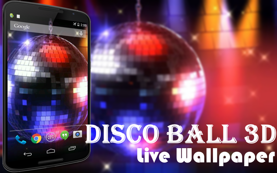 Disco Ball 3D Live Wallpaper - Image screenshot of android app