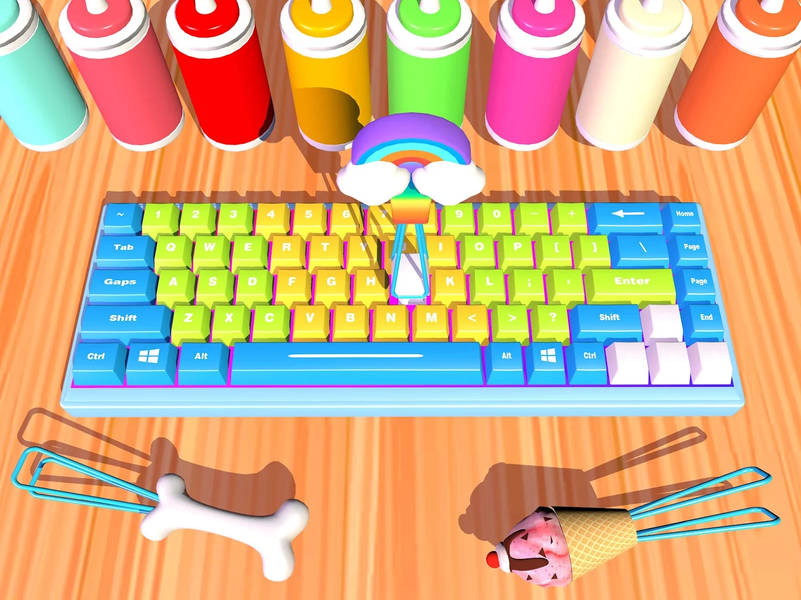 Keyboard DIY: Cool Art Games - Gameplay image of android game