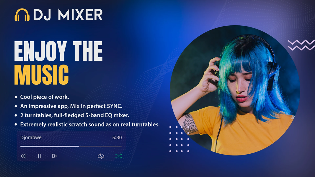 DJ Mixer Studio - DJ Music Mix - عکس برنامه موبایلی اندروید