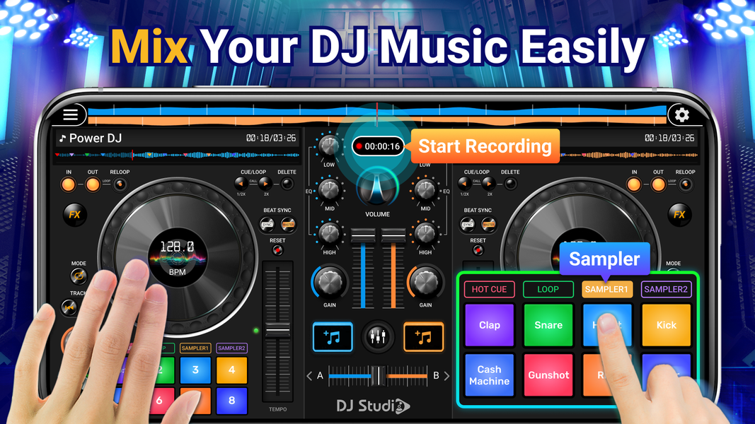 DJ Mix Studio - DJ Music Mixer - عکس برنامه موبایلی اندروید