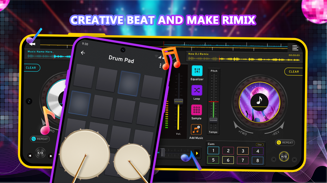 DJ Music Mixer - DJ Mix Studio - عکس برنامه موبایلی اندروید