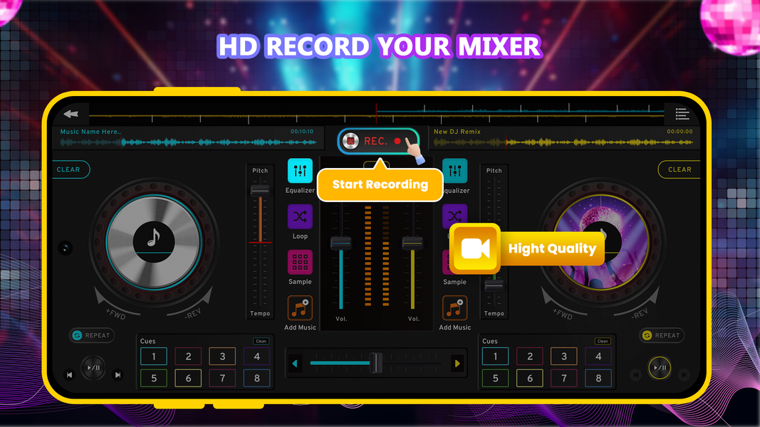 DJ Music Mixer - DJ Mix Studio - عکس برنامه موبایلی اندروید