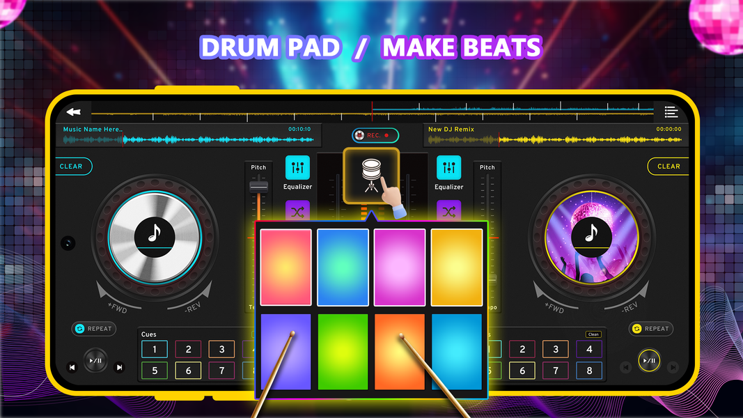 DJ Music Mixer - DJ Mix Studio - عکس برنامه موبایلی اندروید