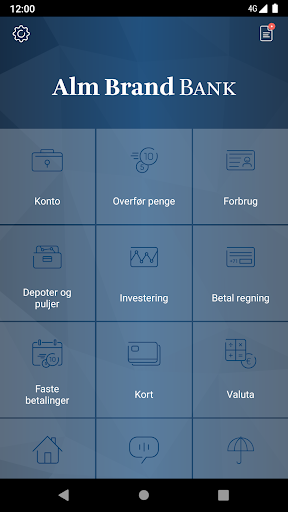 Alm. Brand Mobilbank - Image screenshot of android app