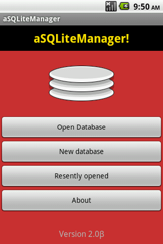 aSQLiteManager - عکس برنامه موبایلی اندروید