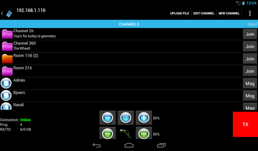 TeamTalk - عکس برنامه موبایلی اندروید
