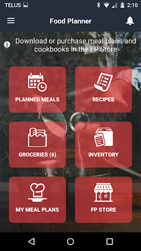 Food Planner - Image screenshot of android app