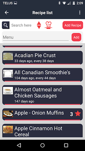 Food Planner - Image screenshot of android app