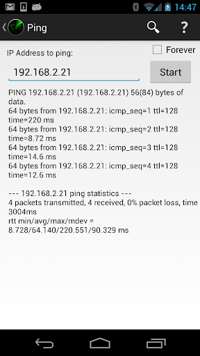 Mocha Ping Lite - عکس برنامه موبایلی اندروید