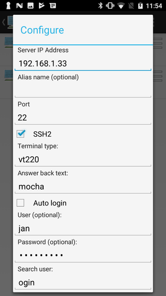 Mocha Telnet Lite - عکس برنامه موبایلی اندروید