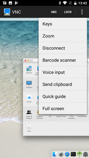 Mocha VNC Lite - Image screenshot of android app