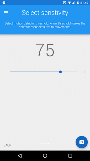 Motion Detector Pro - Image screenshot of android app