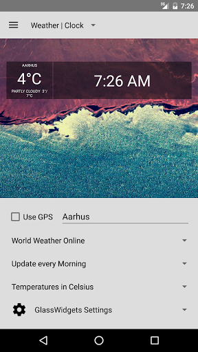 Glass Widgets - Image screenshot of android app