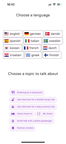 English Speaking Practice - AI - Image screenshot of android app