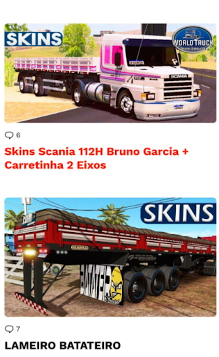 SKINS WORLD TRUCK DRIVING SIMULATOR - Image screenshot of android app