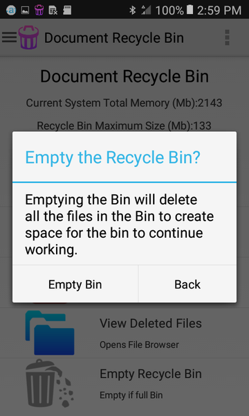 Document Recycle Bin - عکس برنامه موبایلی اندروید