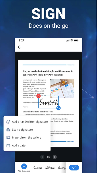 Scan Document to PDF - Scanner - عکس برنامه موبایلی اندروید