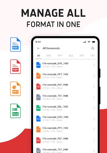 Document Reader PDF Word & XLS - Image screenshot of android app