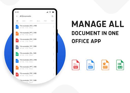 Document Reader PDF Word & XLS - Image screenshot of android app
