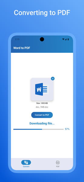 Word to PDF Converter app - عکس برنامه موبایلی اندروید