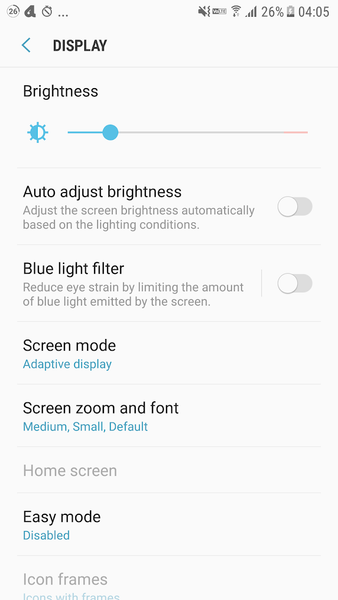 Display Settings Shortcut - عکس برنامه موبایلی اندروید