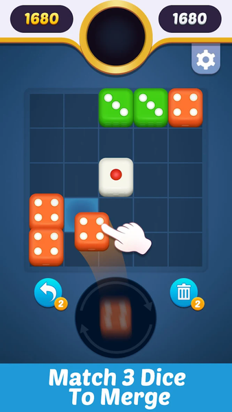 Dice Merge - Gameplay image of android game