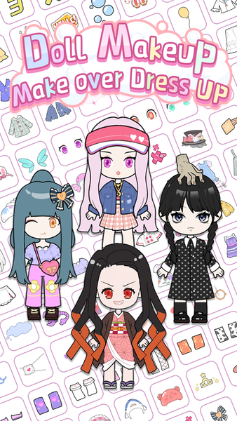 Doll Makeup: Magic dress up - Gameplay image of android game