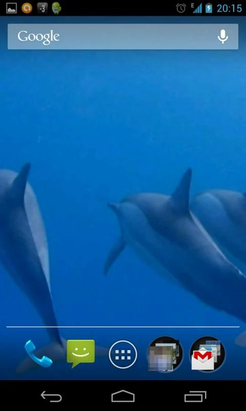 Dolphins 3D. Live Wallpaper. - Image screenshot of android app