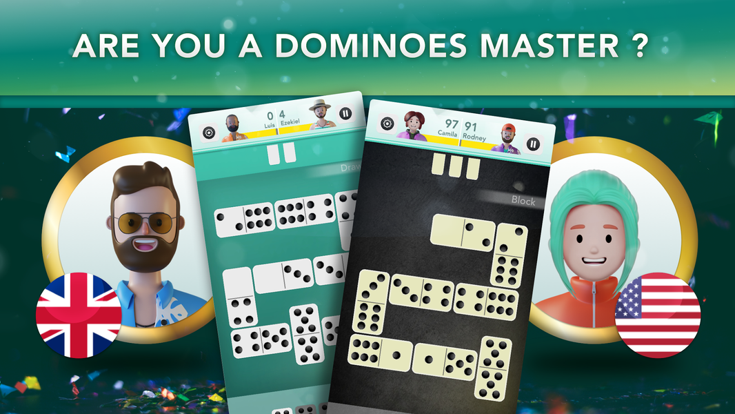 Domino Classic Online - Gameplay image of android game