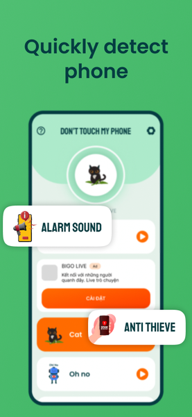 AntiTheft: Dont Touch My Phone - Image screenshot of android app