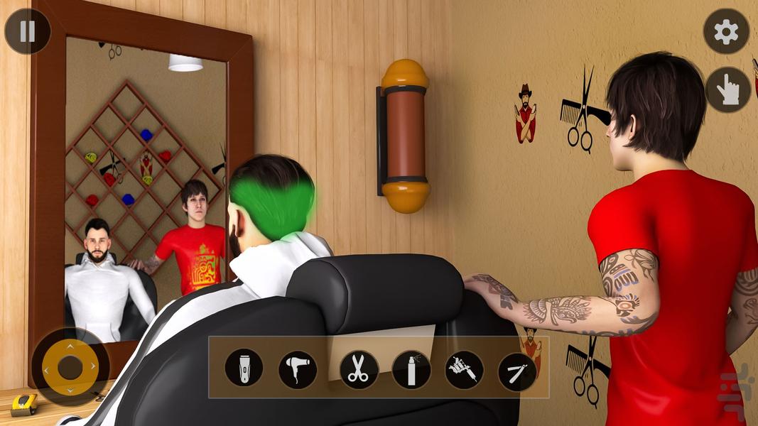 بازی جدید ارایشگاه مردانه | رنگ مو - Gameplay image of android game