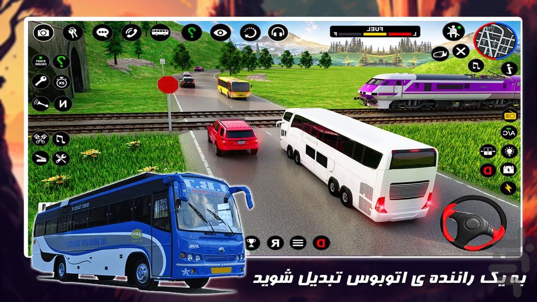 بازی ماشین سنگین | اتوبوس سواری - Gameplay image of android game