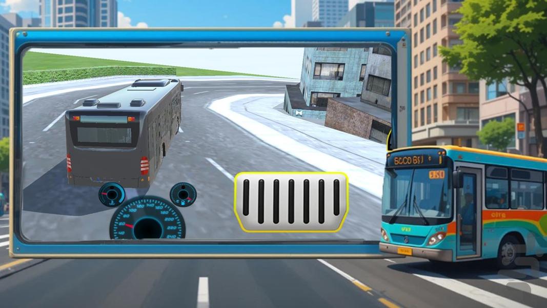 بازی ماشین اتوبوس - Gameplay image of android game
