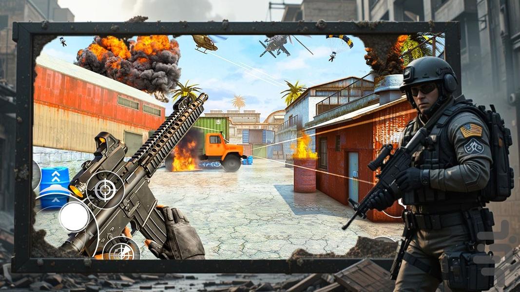 بازی تفنگی کالاف - Gameplay image of android game