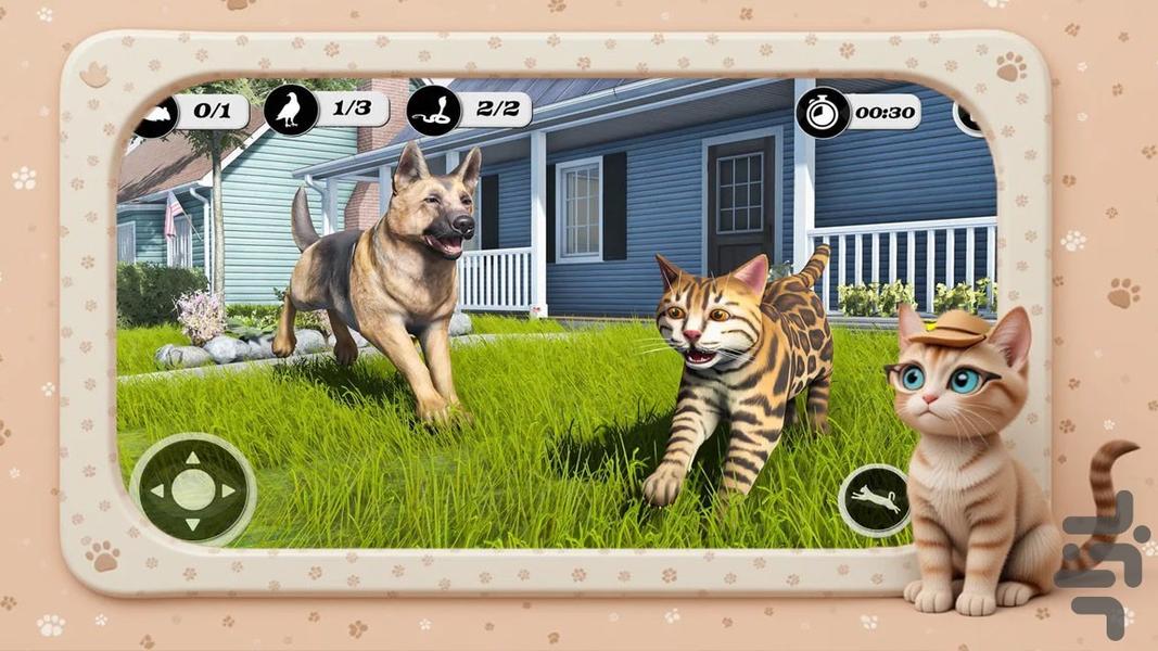 بازی گربه - Gameplay image of android game