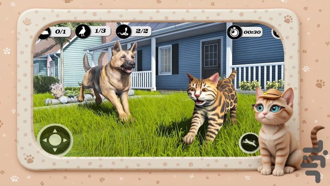 بازی کودکانه گربه - Gameplay image of android game
