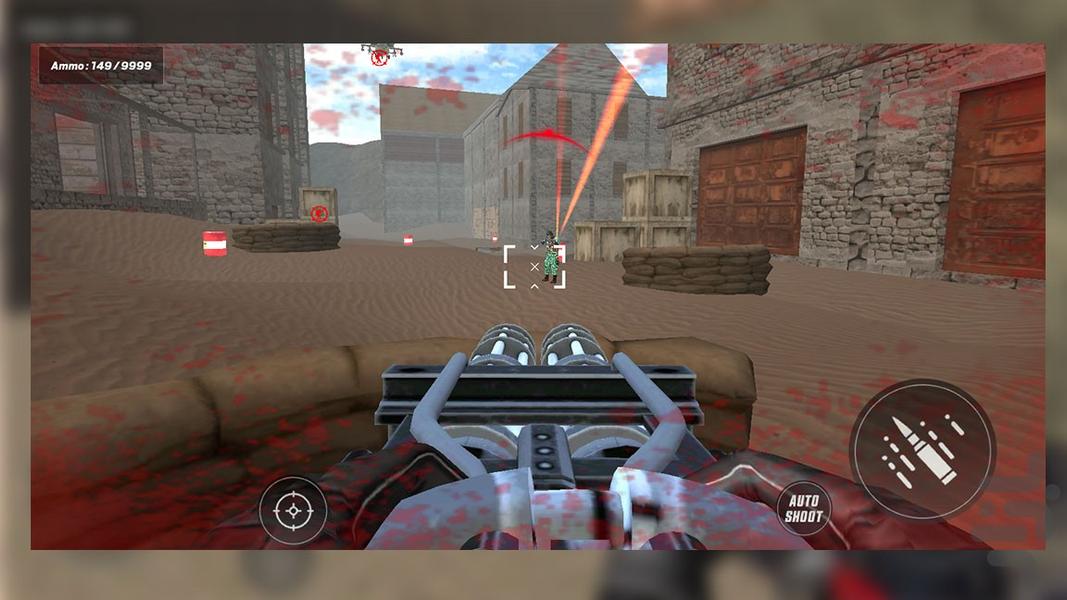تفنگ بازی در صحرا - Gameplay image of android game