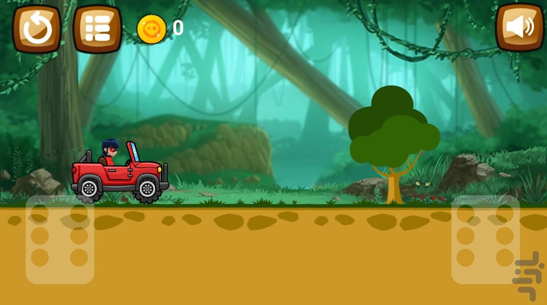 رانندگی دختر کفشدوزکی - Gameplay image of android game
