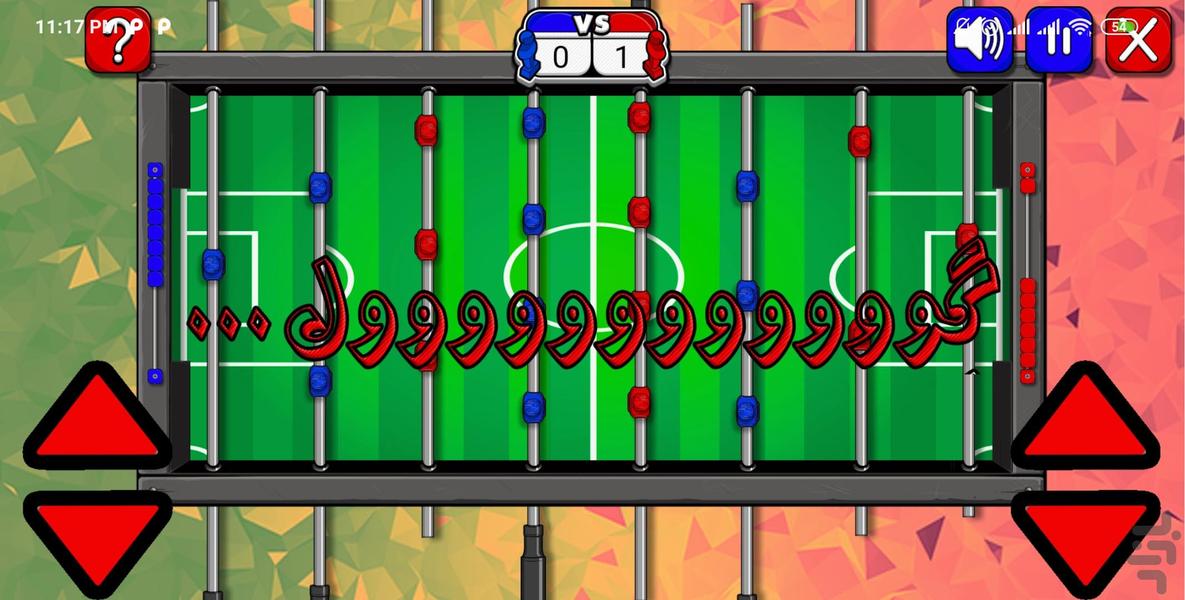 بازی فوتبال دستی دونفره - Gameplay image of android game