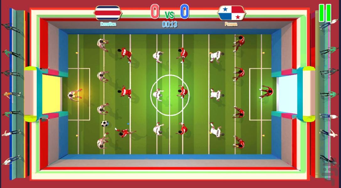 بازی فوتبال دستی دونفره - عکس بازی موبایلی اندروید