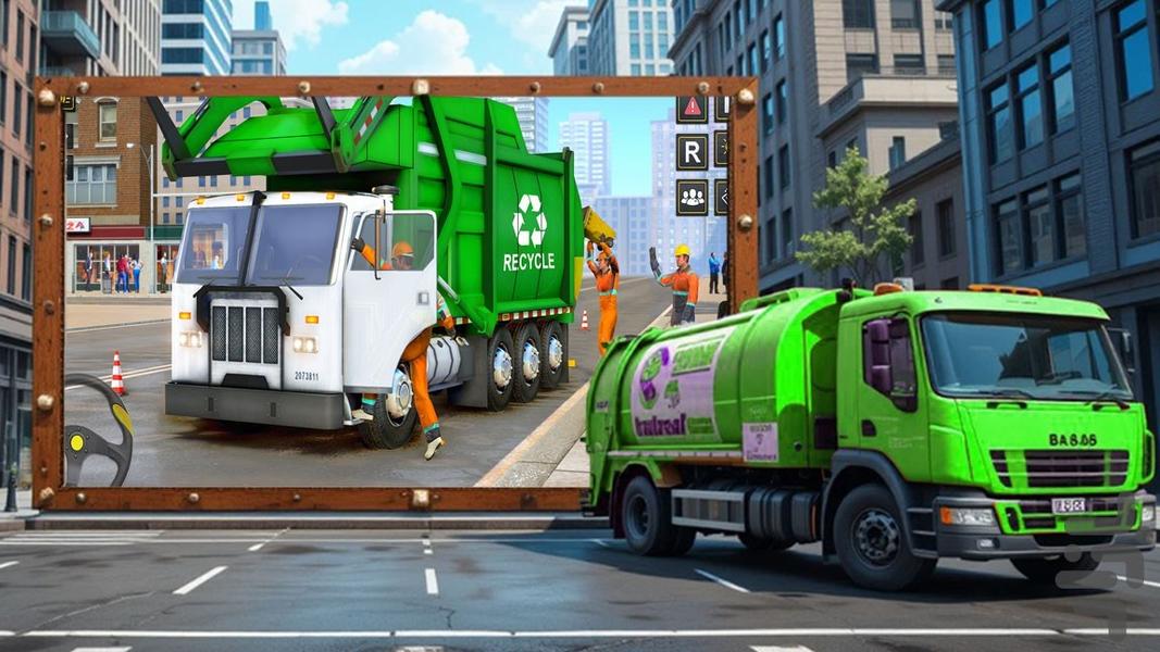 بازی ماشین سنگین زباله - Gameplay image of android game